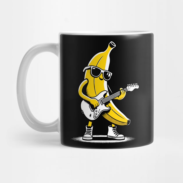 Banana Guitar Rock Music Concert Band Novelty Funny Banana by KsuAnn